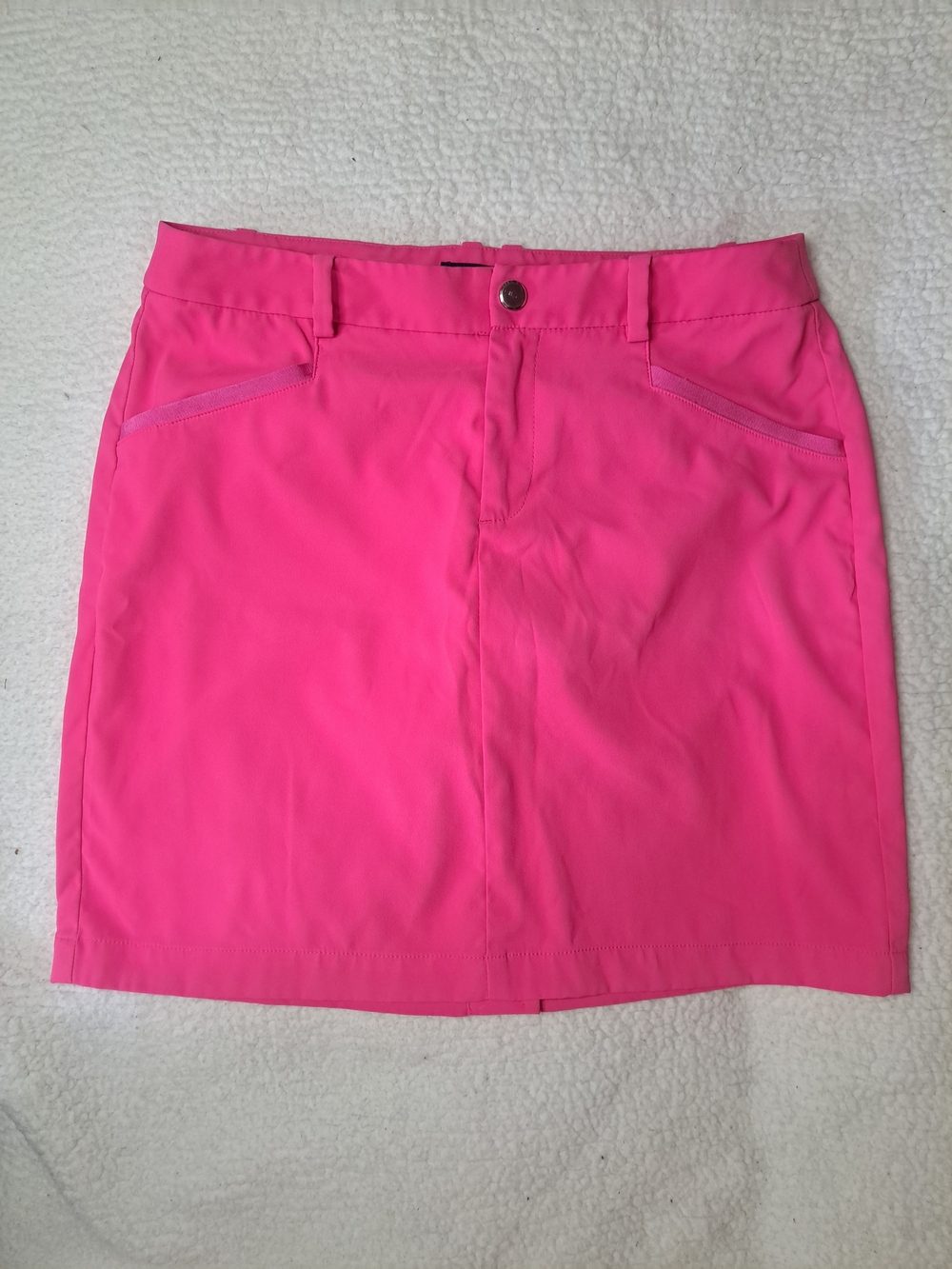 Performance Pink Golf Skort with Pocket Detail
